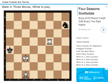Tablet Screenshot of chesspuzzlesonline.com